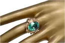 Vintage Schmuck Ring Smaragd Originales Vintage-Roségold aus 14 Karat vrc100r